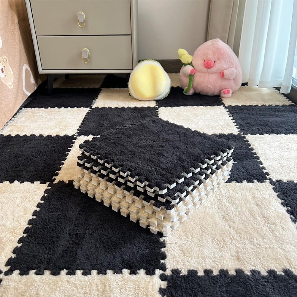 Plush Interlocking Floor Mat | سجادة أرضية متداخلة ناعمة