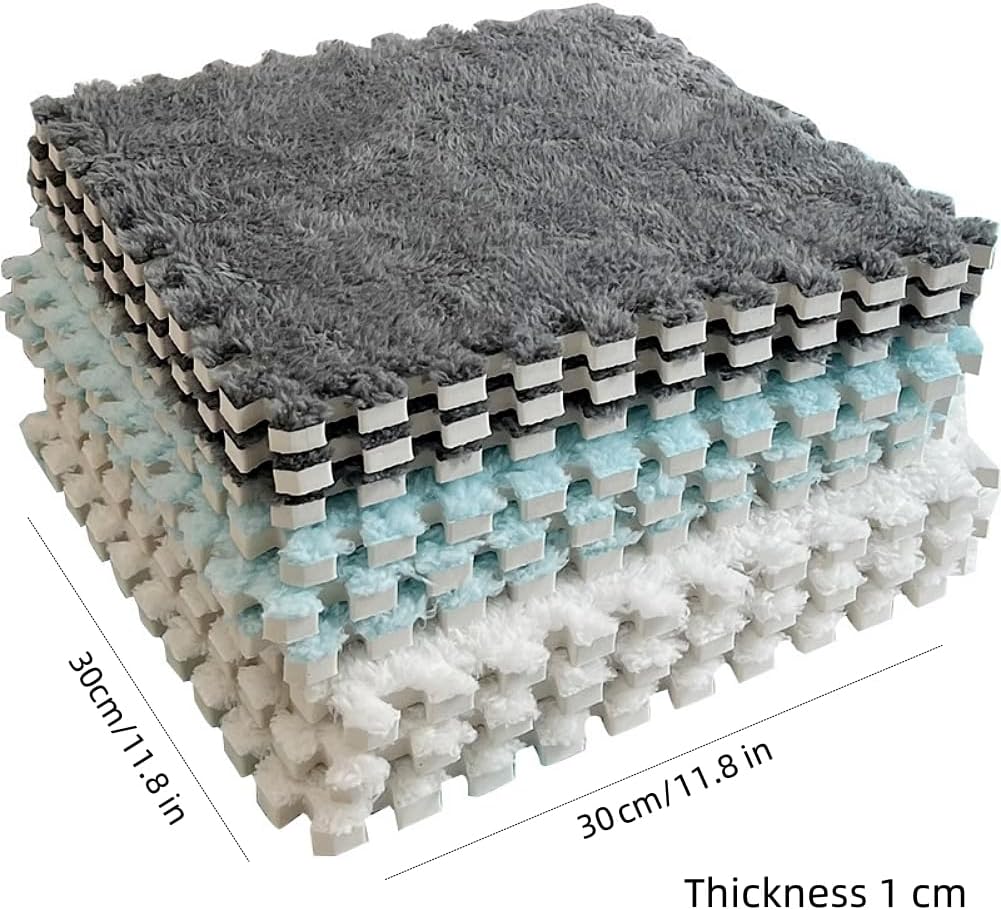 Plush Interlocking Floor Mat | سجادة أرضية متداخلة ناعمة