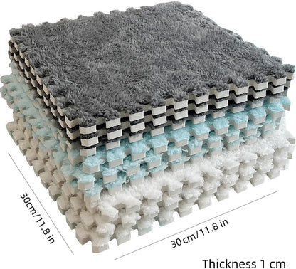 Plush Interlocking Floor Mat | سجادة أرضية متداخلة ناعمة